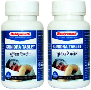 Baidyanath Sunidra Tablet - Non-Habit Sleeping Pills - 60 Tablets
