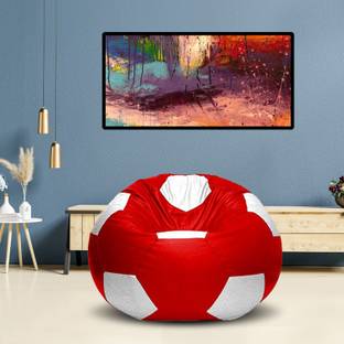 SHIRA 24 XXL ( Filled ) Soccerati Football Bean Bag Sofa  With Bean Filling