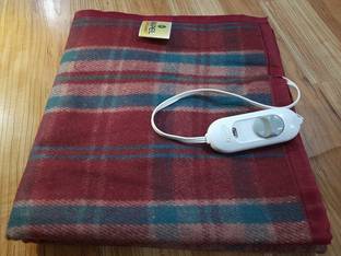 MAPEL Checkered Single Electric Blanket for  Heavy Winter
