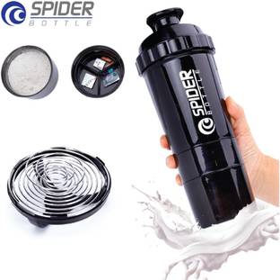 Sitrus SPIDER SHAKER BOTTLE 3 COMPARTMENT PROTIEN GYM BOTTLE MULTICOLOR 500 ml Shaker