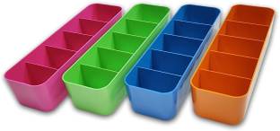PILOT MART Pilotmart Plastic Storage Box Drawer Organizer For Socks And Undergarments Closet Divider