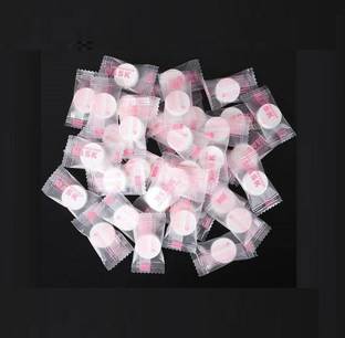AKADO Disposable baby skin care tissue facial make-up face cleansing cotton balls tablet (10pcs-multicolor)