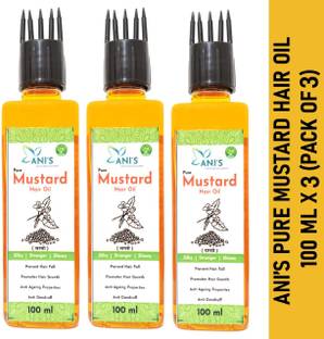 ANI'S Mustard(Sarso) Hair Oil pack of 3 Hair Oil