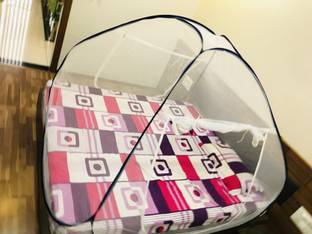Nazar Polyester Adults Washable Mosquito Net tent for king size bed Mosquito Net