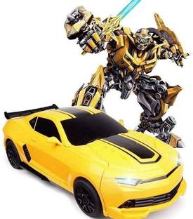 Nirmal Sales Deformation Car to Robot Automatic Convertible | with Cool Music Lighting Function | Simulation of Shape | Car for Kids (Without Remote)