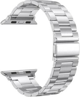 Hamz Stainless Steel Strap Suitable for iWatch 41mm/40mm/38mm Series 7/6/SE/5/4/3/2/1 Smart Watch Strap