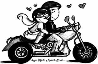 Ordershock Bike And Couple Tattoo Stickers For Male And Female Tattoo Body Art