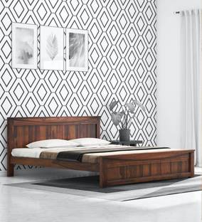 Weather Wood Solid Wood King Bed