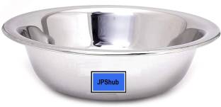 JPShub Stainless Steel Mixing Bowl Premium Quality Stainless Steel Atta Mixing Bowl/ Parat 3.8 liter