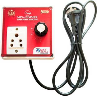 max deals Mina-1 Dimmer 4000W 220V Ac Scr Voltage Regulator Dimmer Electric Motor Speed Controller Conventional Box Regulator