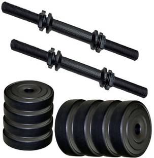 ASUFITNESS 4 kg 4 Kg of PVC weight (1 Kg x 4 = 4Kg) + B/ dumbbell Rods Home Gym Combo