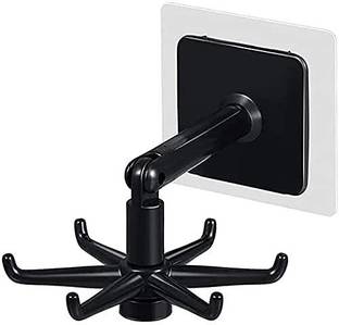 Shreejee 360° Rotating Hook /Self Adhesive Hook Door Hanger