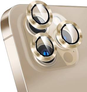 VIRMON Back Camera Lens Ring Guard Protector for IPHONEE 13 PRO MAX Back Camera Lens Screen Protector, Back Metal Ring (GOLD)