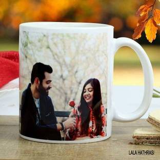 lala hathrasi Ceramic White - Printed Personalized Coffee/Cup with Own Photo, Quote, Text, Birthday Wishes for Gifting Purpose & Decoration Ceramic Coffee Mug