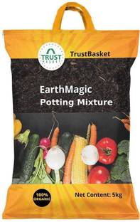 TrustBasket Premium Enriched Organic Earth Magic Potting Soil Mix Fertilizer for Plants Manure