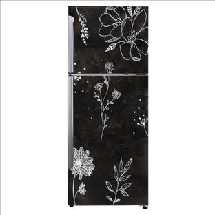 sp decals 152.4 cm Decorative Megan vector flower black and white combination Exta Large Sticker For Fridge Décor Self Adhesive Sticker