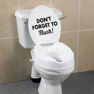 LYOMAN 59 cm Bathroom Wall Decal-Toilet Decor Wall Decal Vinyl Sticker Non-Reusable Sticker