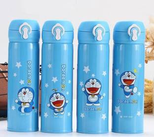 Vinayak Fashions BPA-Free Doremon Cartoon Printed Stainless Steel Insulated Sipper Water Bottle for Girls /Flask for Kids, School (500 ml, Random Design Pack of 1) 500 ml