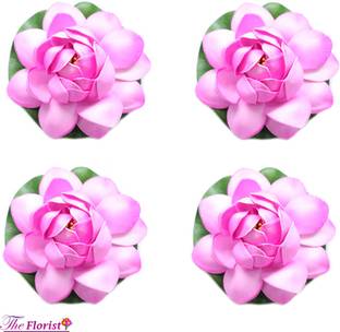 The Florist MEDIUM Lotus Flower Artificial Floating Pink Lotus Artificial Flower