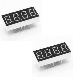 TRUSTECH 2Pcs 4-Bit 7-Segment 0.56" Red LED Digital Display Tube For DIY or Arduino Electronic Components Electronic Hobby Kit