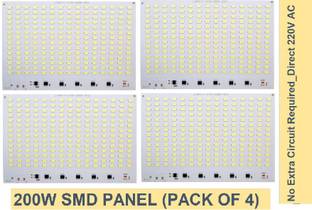 SG Flash (Pack of 4) 210 SMD led circuit board kit for 200 watt led light or 200w Led flood light outdoor|Light Board|Led Panel|Led Board| Electronic Components Electronic Hobby Kit