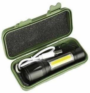 R A Products Tactical Flashlight + Desk Lamp with Gift box Focus Zoom Torch Light with 3 Modes Adjustable for Emergency and Activitiess USB TORCH 5 hrs Torch Emergency Light