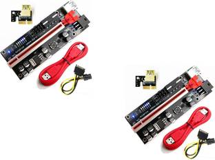 Tobo Riser Card VER0010S Plus Ultra Latest / 8 Capacitor / GPU Riser / PCIE Riser Express Cable 16x to 1x Power PCIe Riser Adapter 80cm USB 3.0 Cable (VER 010S-Pack-2) DDR2 1 GB AMD/ATI Chipset 1000 bit 1000 MHz Graphics Card
