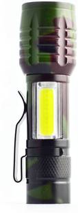 Care 4 USB rechargeable led pocket flashlight with a clip (Camouflage). Torch