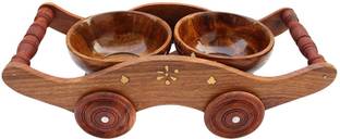 DESI KARIGAR Wooden Sauce Bowl