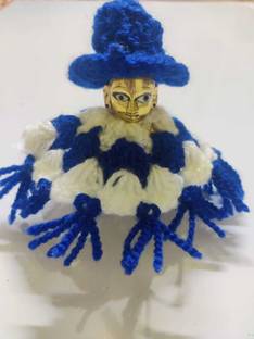 radha krishnam poshak Laddu Gopal Woolen Dress Ponchu with Cap / Ladoo Gopal Winter Dress/Laddu Gopal Dress (SET OF 3) (Size 3no) RK_336 Deity Ornament