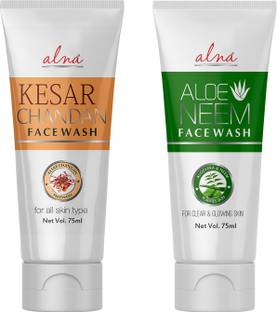 ALNA Aloe Neem With Kesar Chandan  |  Combo Face Wash