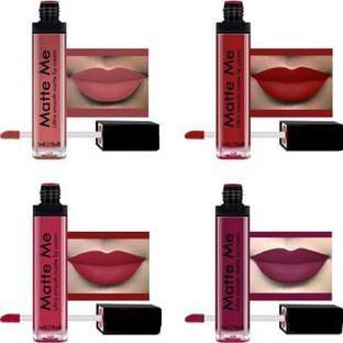 CUTE MUTE Professional Color Sensational Liquid Lipstick Combo Pack 4 Mini Lipstick n9