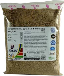 ADILAID Premium Quail Feed 1 kg Dry New Born, Young, Adult, Senior Bird Food
