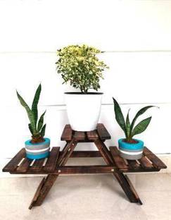 AMS WOODEN HUB Plant Container Set