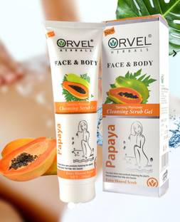 orvel Papaya Cleansing Face & Body Gel  Scrub