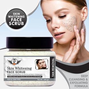 7 FOX Improved Skin Whitening Facial Scrub For Skin Brightning & Radiant All Skin Types-For Men & Women- Scrub