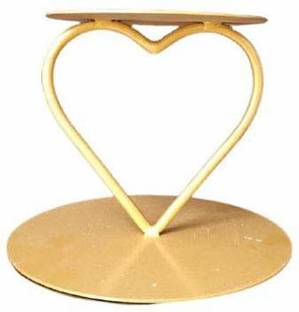 TRENDING PRODUCTS VILLA Metal Heart Floating Tier Cake Spacer, Separator, Stand Stainless Steel Cake Server