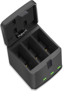 Yantralay 3 Channel AHDBT-901 Battery Charger Go Pro Hero 10/9 Black Action Camera with USB Cable Hero 10/9 Accessories  Camera Battery Charger