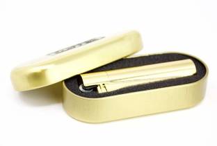 clipper Plug Metal Lighter with Designer Box, Gold Car Cigarette Lighter