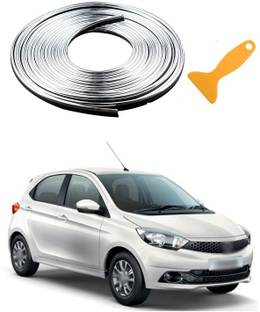 XZRTZ Car Interior Trim Strips-16.4ft/5M Universal Car Gap Fillers Automobile Moulding Line Decorative Accessories DIY Flexible Strip Garnish Accessory with Installing Tool S228 Matte, Glossy, Chrome Tata Tiago Rear Garnish