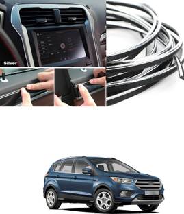 PECUNIA Car Interior Moulding Trim,3D DIY 5M Electroplating Color Film Car Interior Exterior Decoration Moulding Trim Strip line by Auto Parts Club (silver) C63 Car Beading Roll For Bumper, Trunk