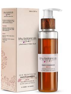 bhu botanicals skin brightening Face Cleanser, Sea Buckthorn & Olive Leaf Extract Face Wash