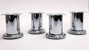 AVRIAN Steel Round Sofa Leg 4 Pieces Fixed Furniture Caster