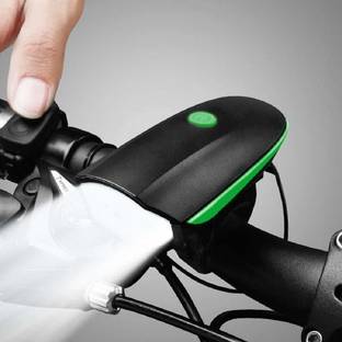 Triangle Ant ™Rechargeable Rubber Bike/Cycle Super Bright Light & Horn with High/Low/Flashing LED Front Light