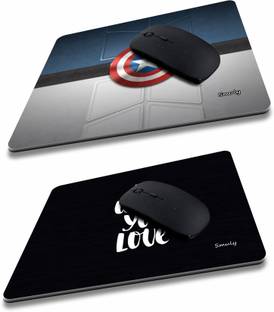 qivee captain sheild combo (9) Mouse Pad Non-Slip Rubber Base Mouse pad for Laptop & Desktop Non Slip Base Mousepad