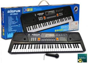 Kidzjoy BF- 430A1 37 Key Bigfun Piano Keyboard Toy for Kids with Mic / 2021 Latest Model (Multicolor) 37 Keys Piano Keyboard Toy with Microphone, USB Power Cable & Sound / Recording Function Analog Portable Keyboard Digital Digital Piano (37 Keys) Digital Digital Piano