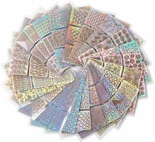 Scheibe 20 pcs Waterproof Self Adhesive Nail Art Stencil Stickers