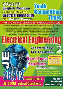 (English Medium)Electrical Engineering Chapter-Wise Solved Papers/Exam Planner Vol 2 With Formula Chart