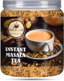 Brew Lab Instant Masala Tea Premix | Instant Chai | Masala Flavored Tea | Refreshing Masala Chai with High Immunity Boosters Instant Tea Vacuum Pack