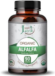 Just Jaivik Organic Alfalfa (Medicago Sativa) Tablets As Dietary Supplements - 750mg